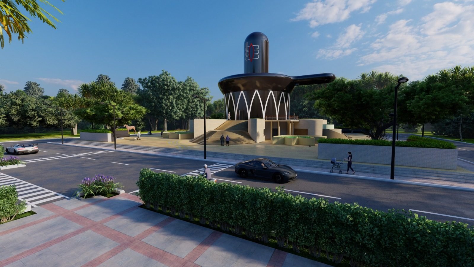 Meditation hall exterior