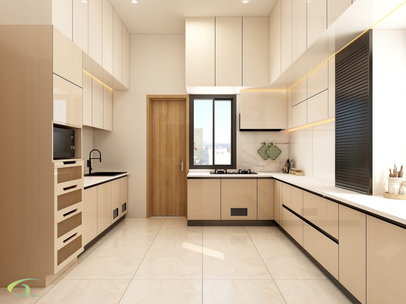 Modern kitchen — Nagarbhavi Home