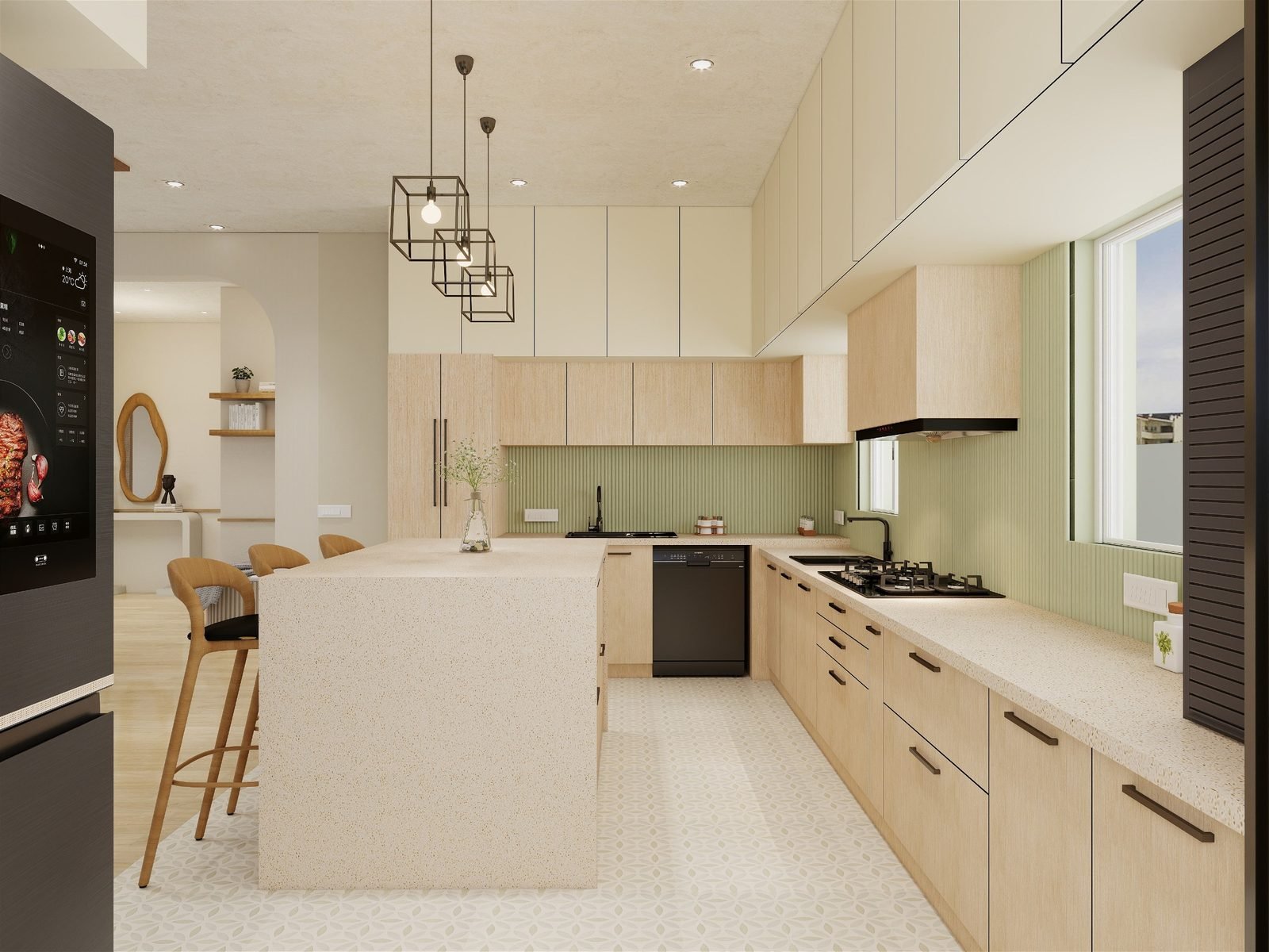 Modern kitchen render